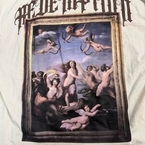 Vintage Gstr White long sleeve shirt with black accents, men Size M